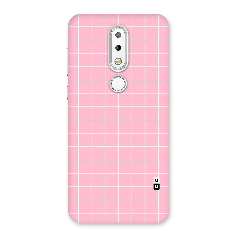 Pink Checks Back Case for Nokia 6.1 Plus