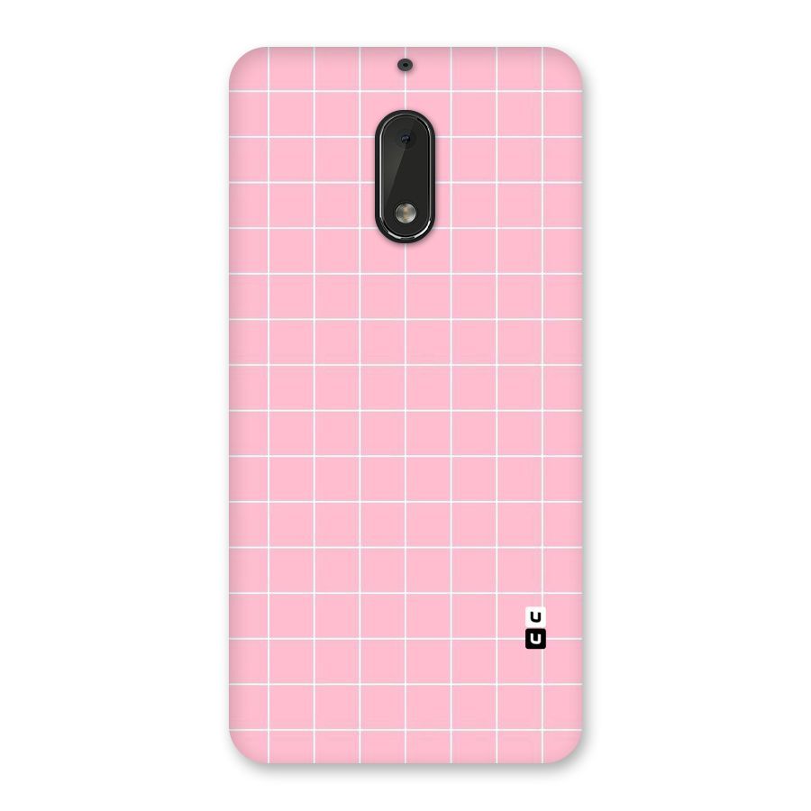 Pink Checks Back Case for Nokia 6