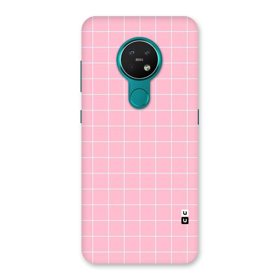 Pink Checks Back Case for Nokia 7.2