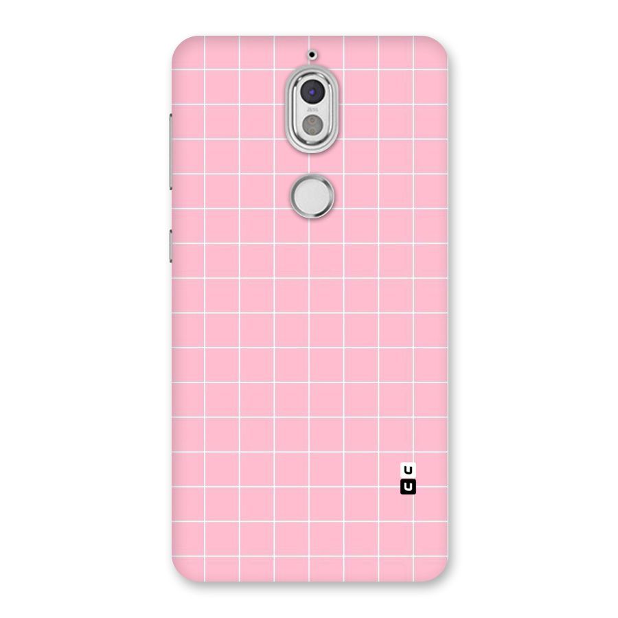 Pink Checks Back Case for Nokia 7