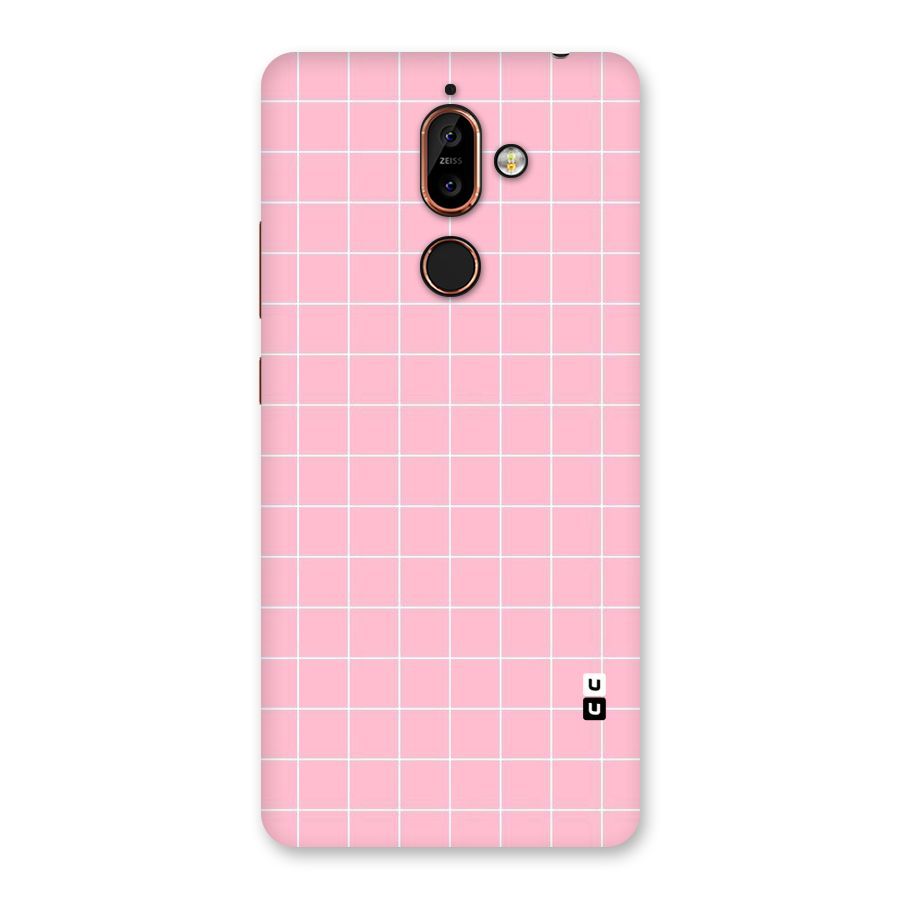 Pink Checks Back Case for Nokia 7 Plus