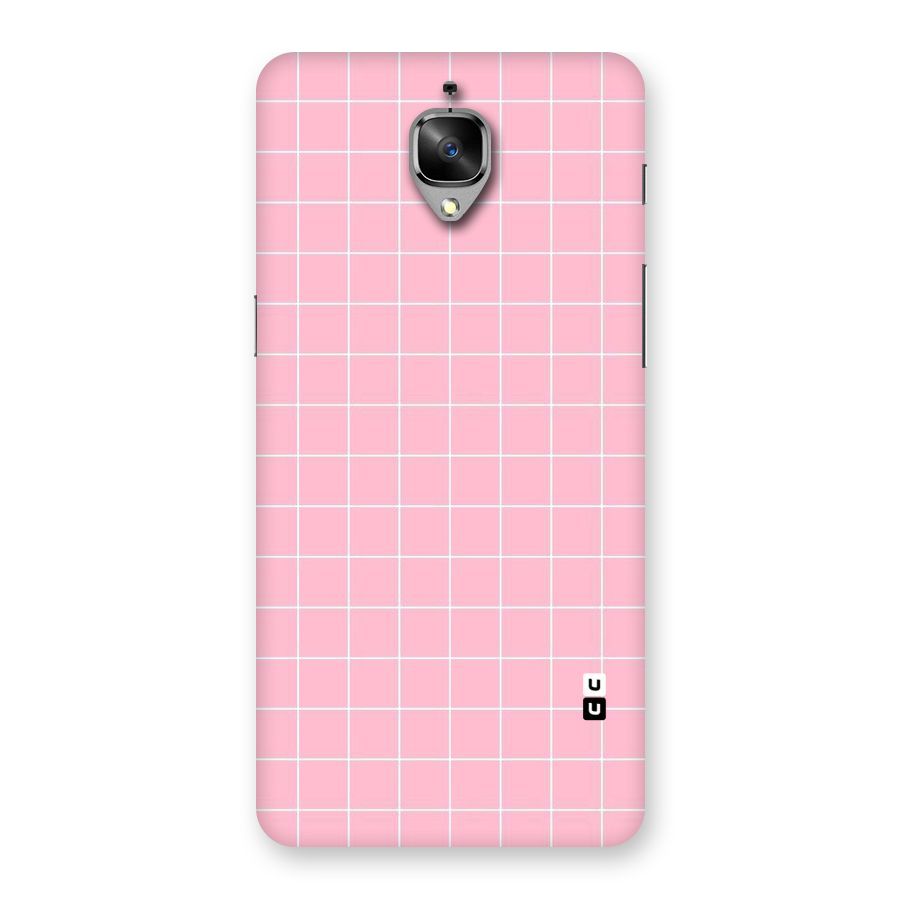 Pink Checks Back Case for OnePlus 3T