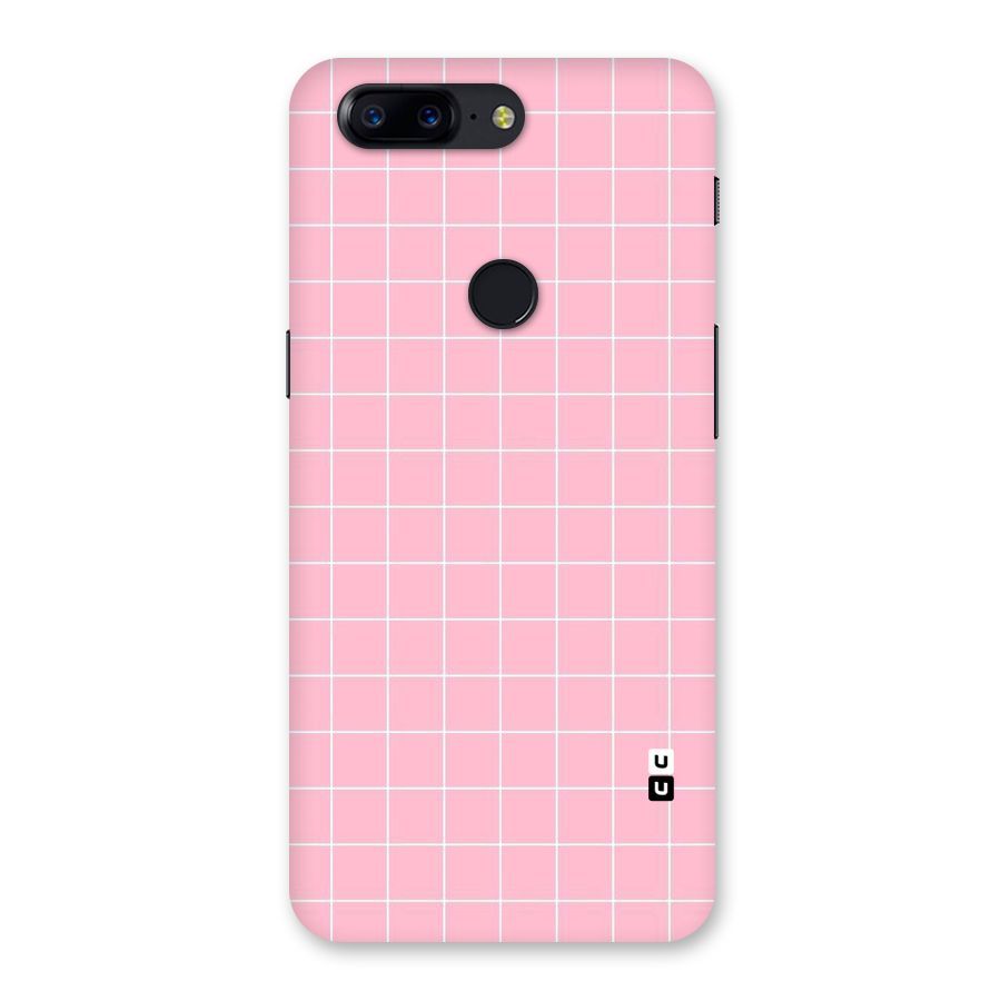 Pink Checks Back Case for OnePlus 5T