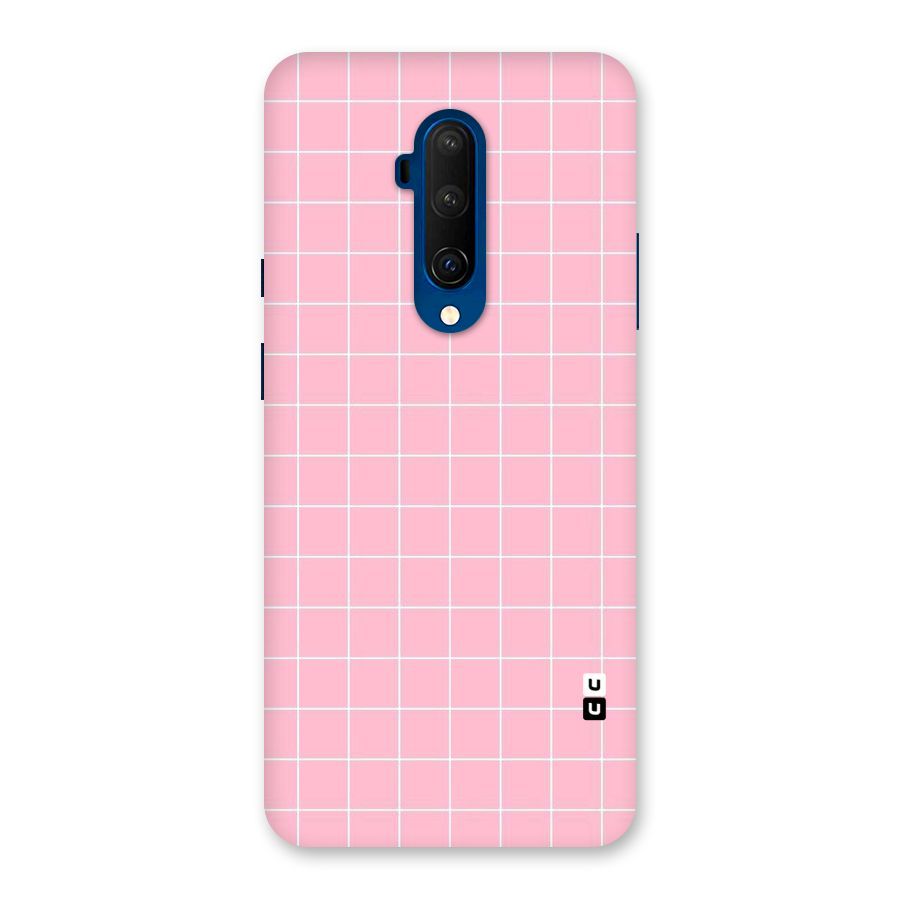 Pink Checks Back Case for OnePlus 7T Pro