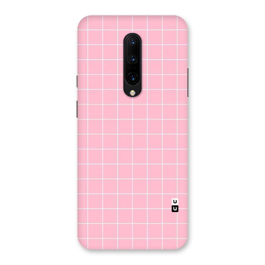 Pink Checks Back Case for OnePlus 7 Pro