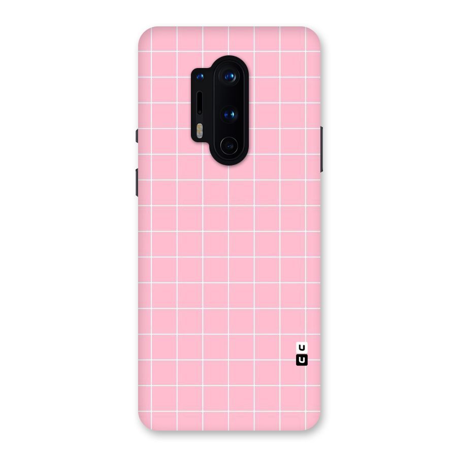 Pink Checks Back Case for OnePlus 8 Pro