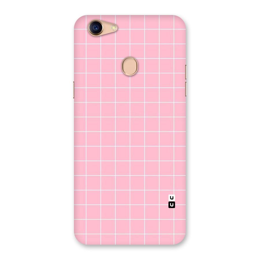 Pink Checks Back Case for Oppo F5 Youth