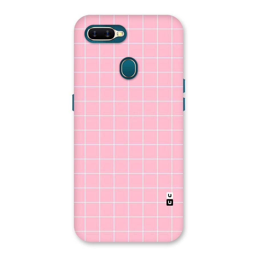 Pink Checks Back Case for Oppo A11k