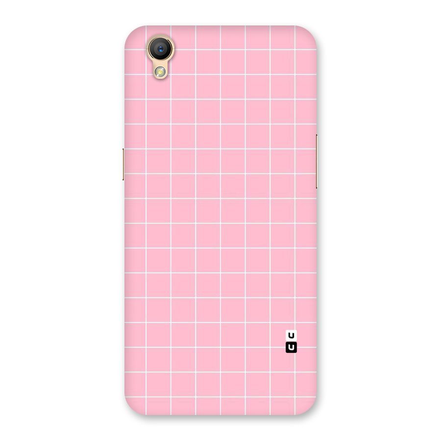 Pink Checks Back Case for Oppo A37