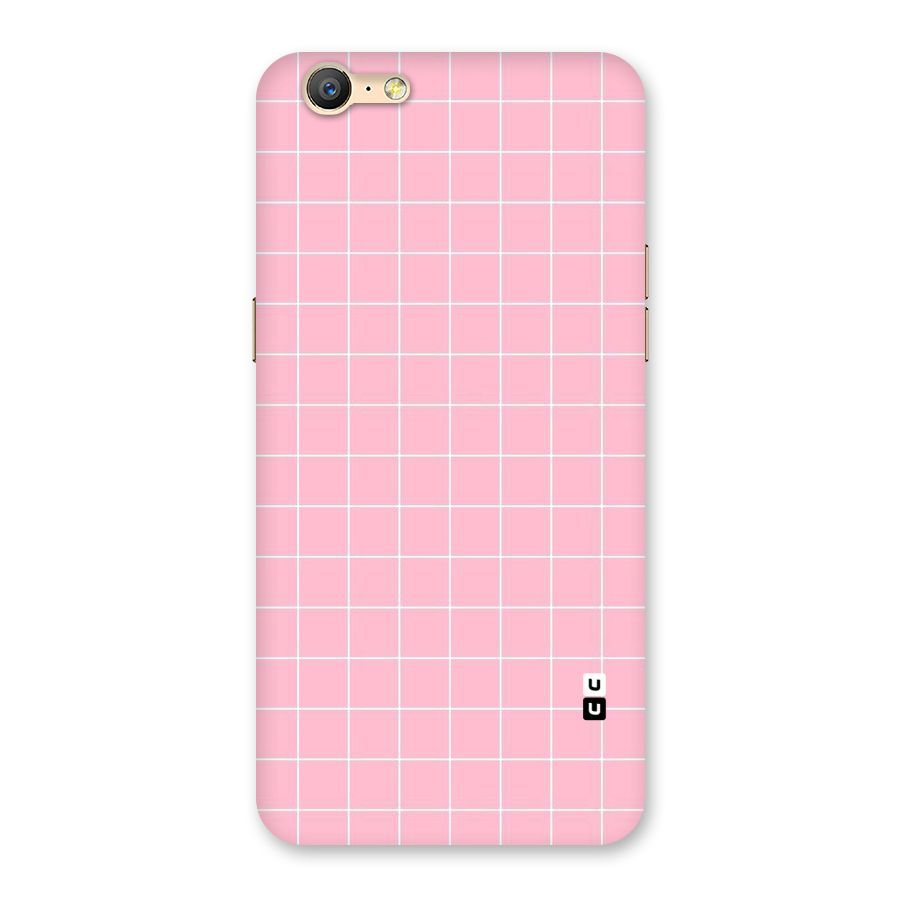 Pink Checks Back Case for Oppo A39