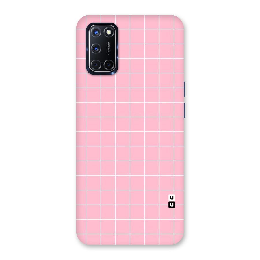 Pink Checks Back Case for Oppo A52