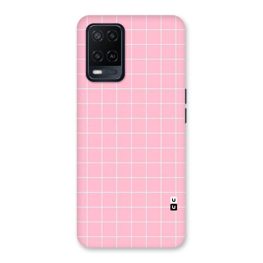 Pink Checks Back Case for Oppo A54