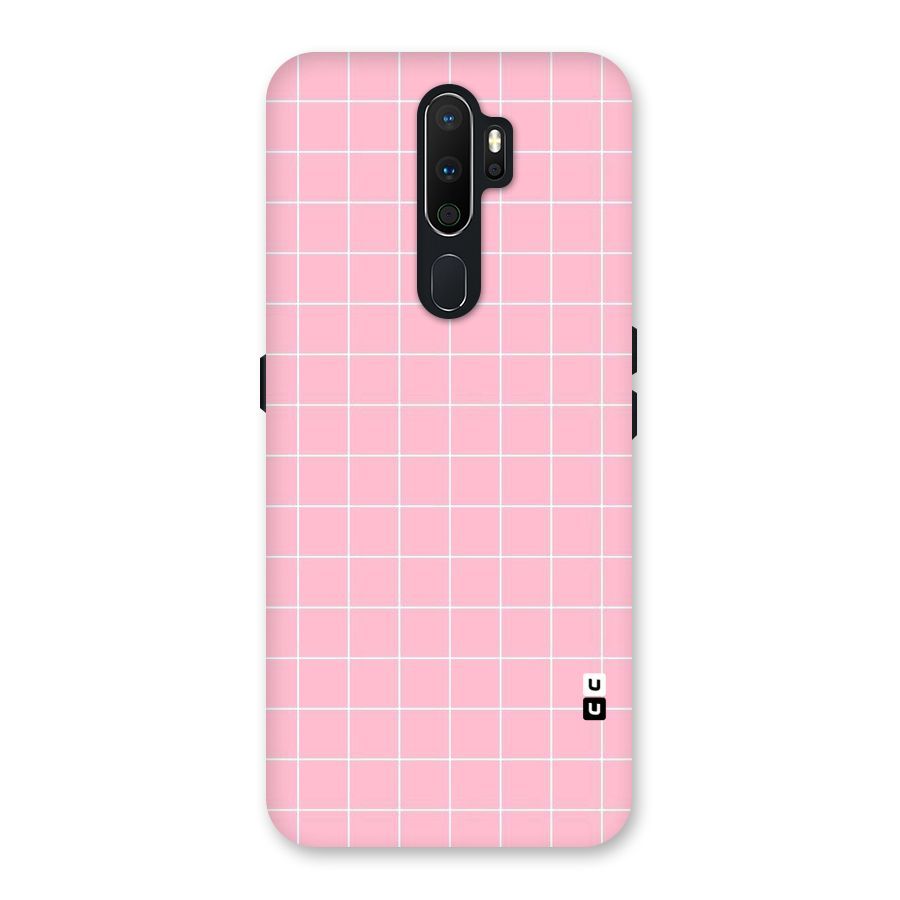 Pink Checks Back Case for Oppo A5 (2020)