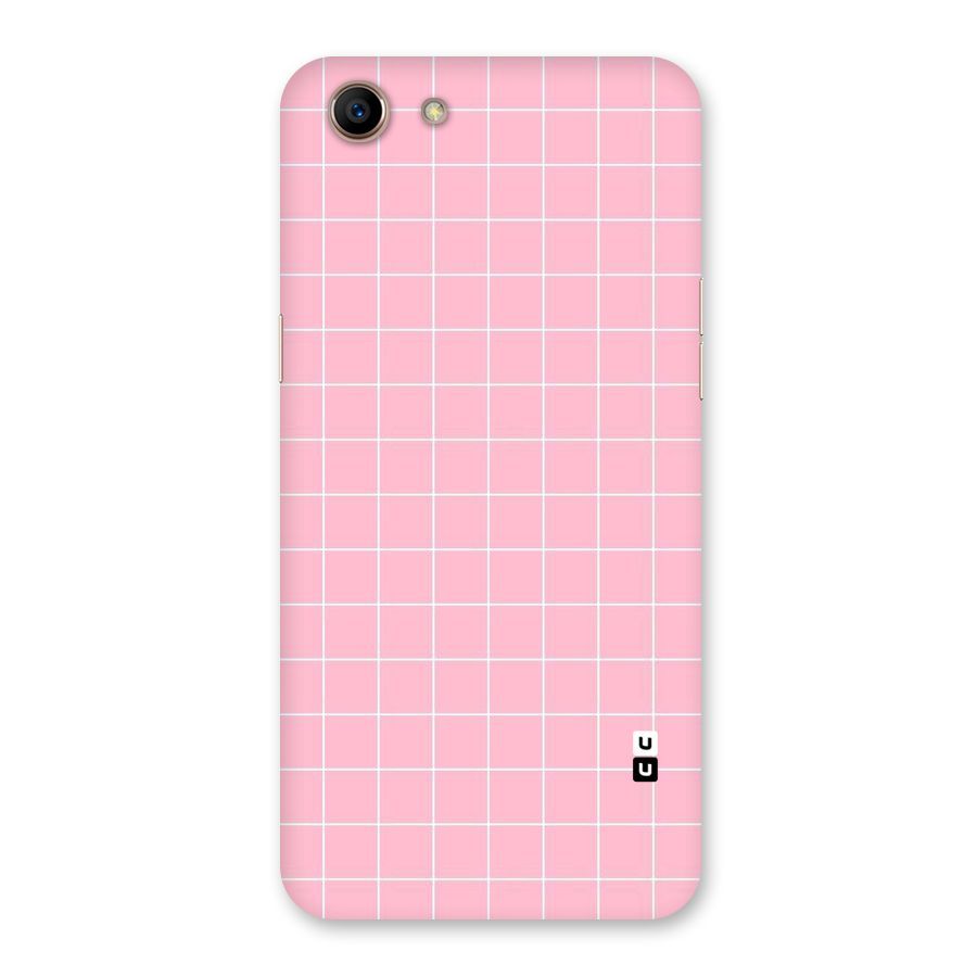 Pink Checks Back Case for Oppo A83 (2018)