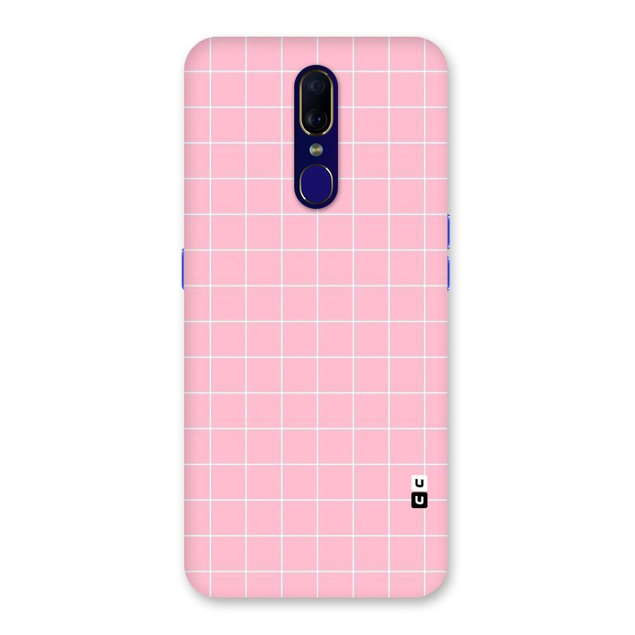Pink Checks Back Case for Oppo A9