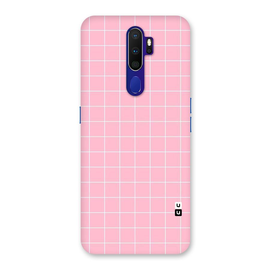 Pink Checks Back Case for Oppo A9 (2020)