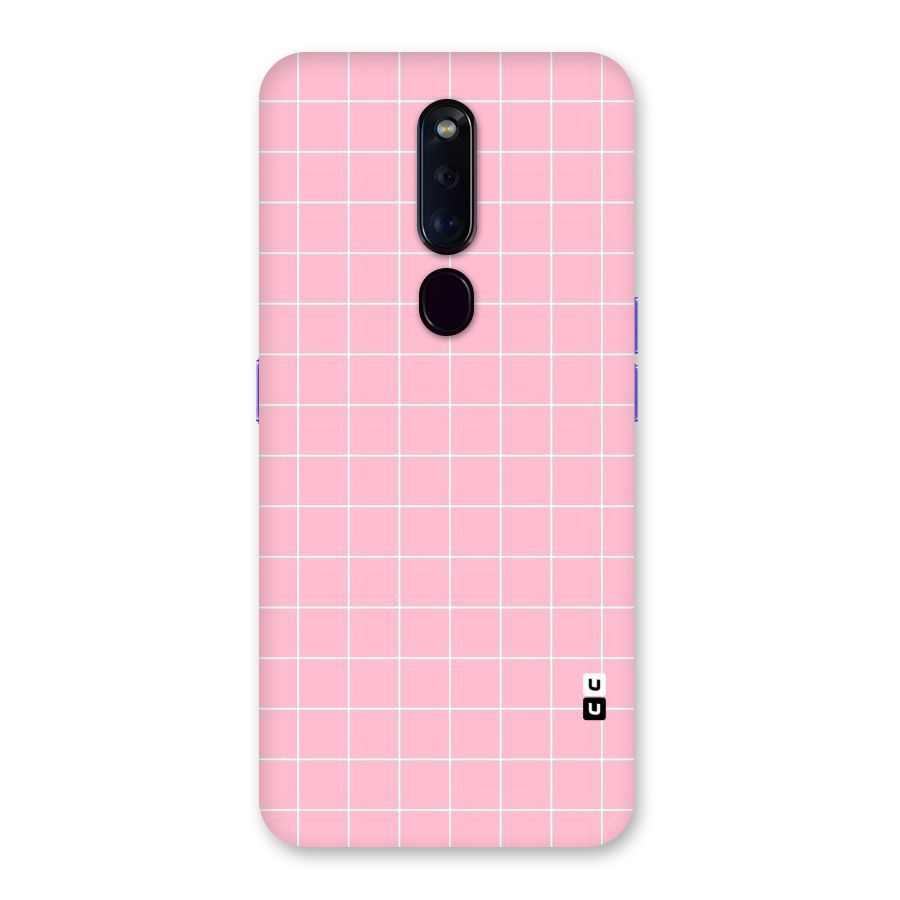 Pink Checks Back Case for Oppo F11 Pro