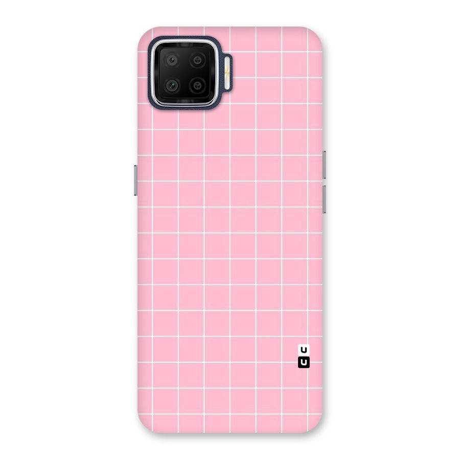 Pink Checks Back Case for Oppo F17