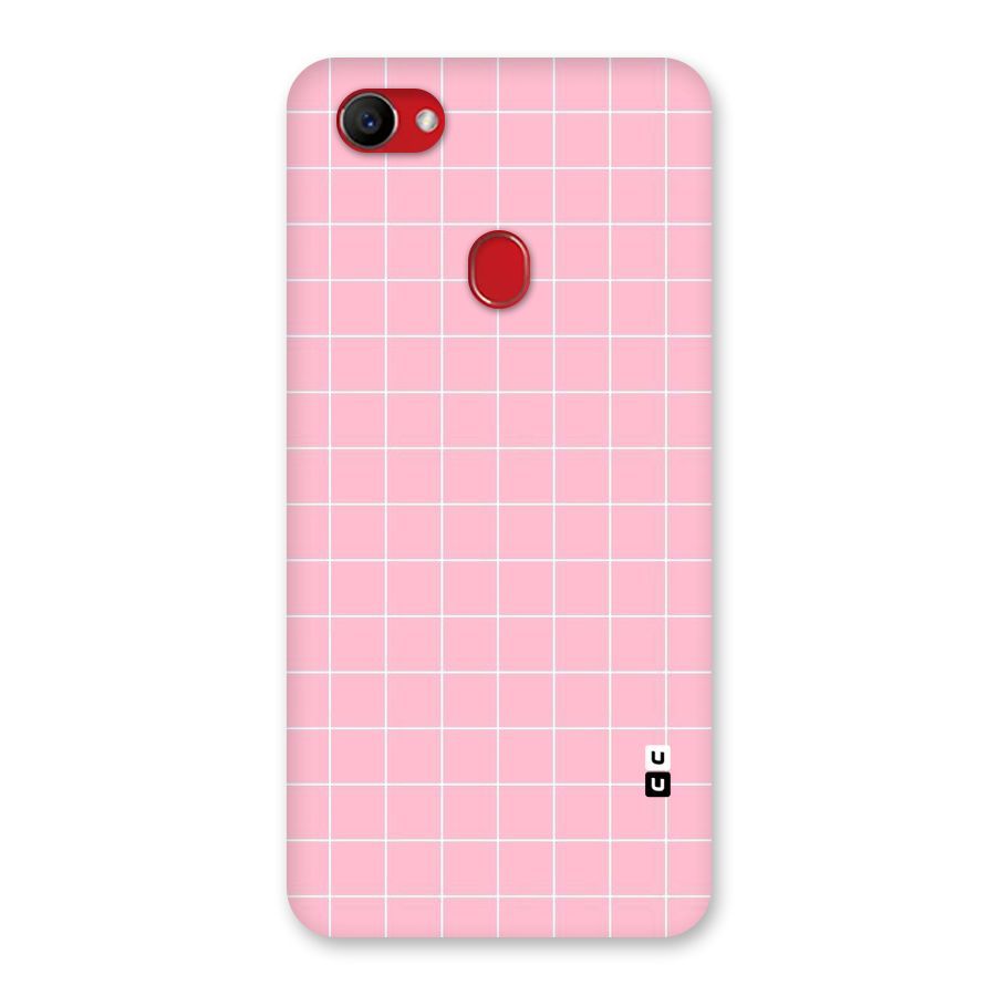 Pink Checks Back Case for Oppo F7