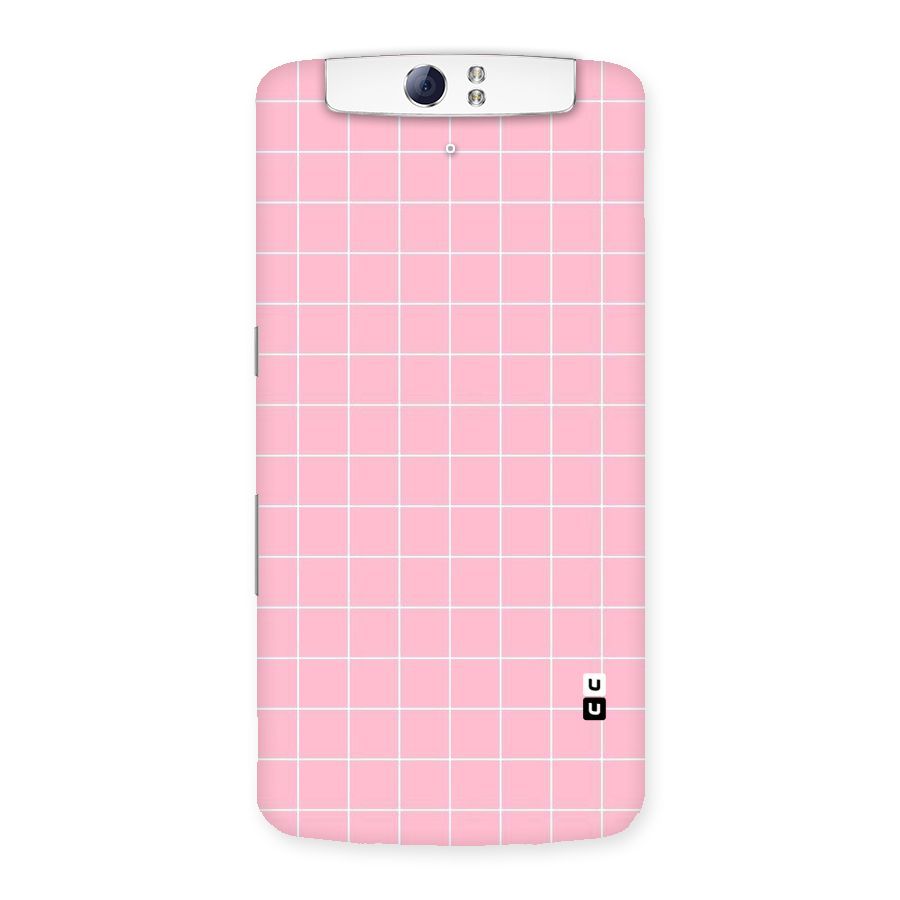 Pink Checks Back Case for Oppo N1