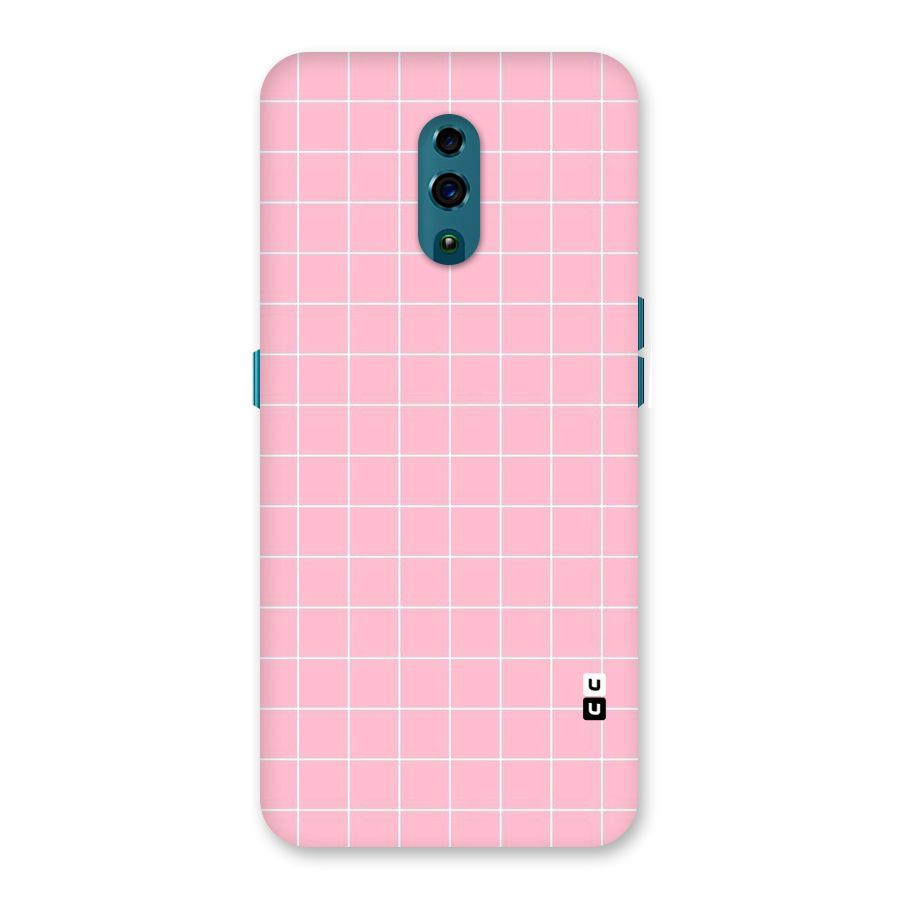 Pink Checks Back Case for Oppo Reno