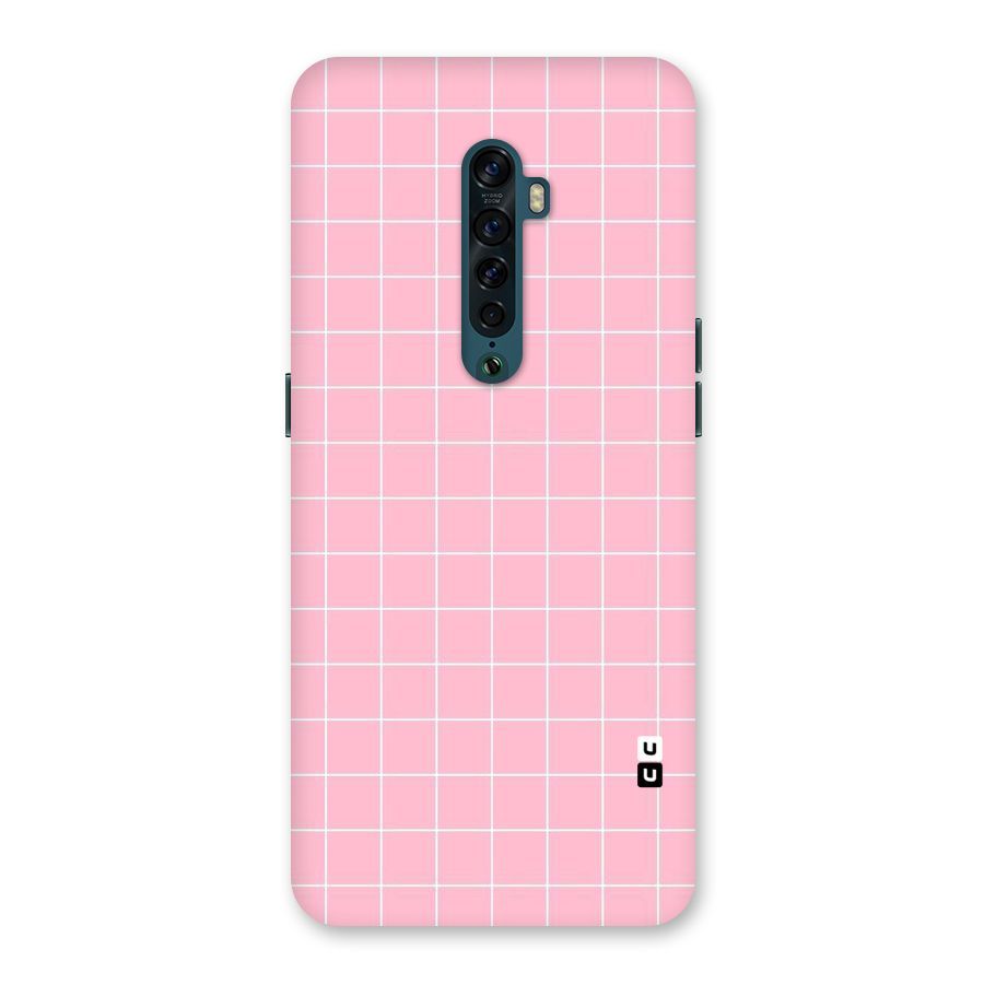Pink Checks Back Case for Oppo Reno2