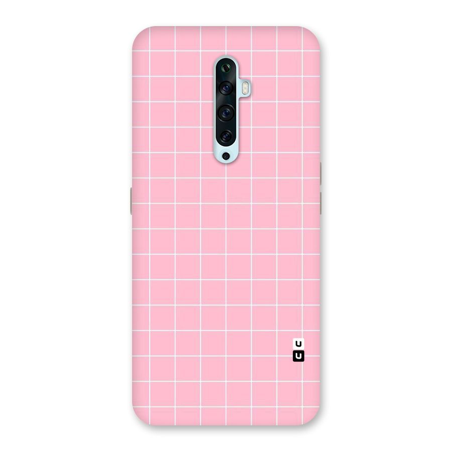 Pink Checks Back Case for Oppo Reno2 F