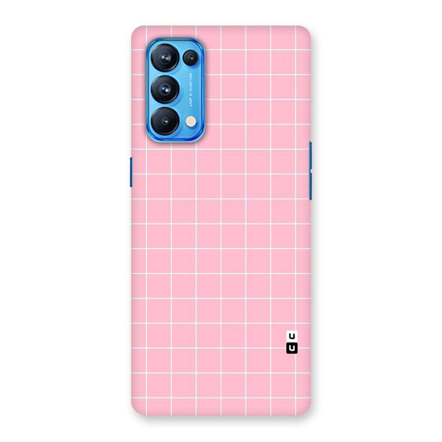 Pink Checks Back Case for Oppo Reno5 Pro 5G