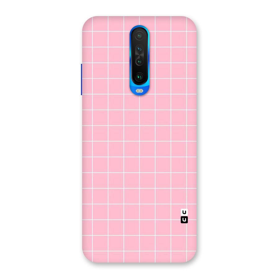 Pink Checks Back Case for Poco X2