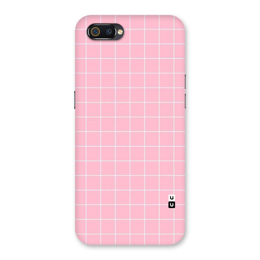 Pink Checks Back Case for Realme C2