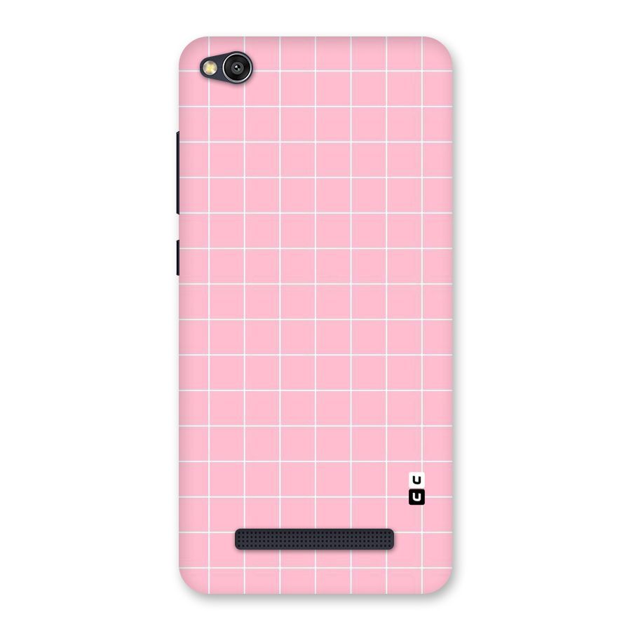 Pink Checks Back Case for Redmi 4A