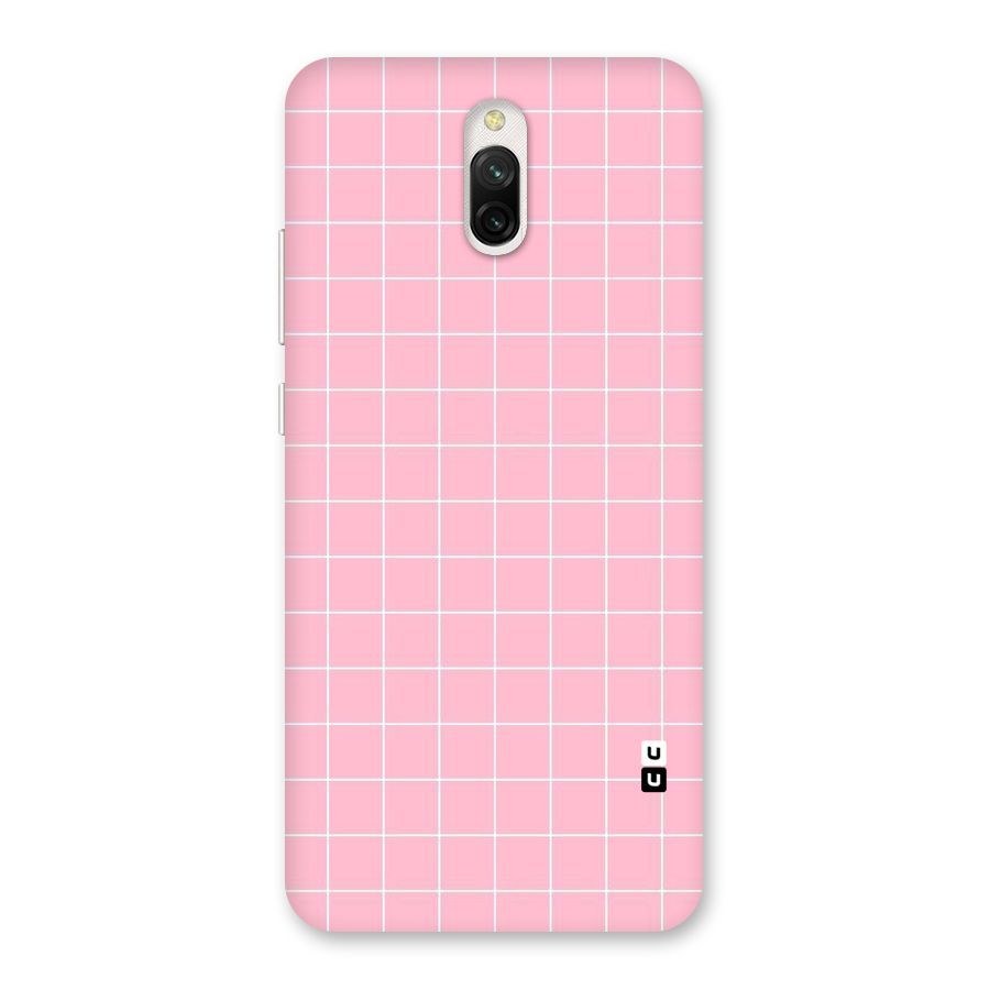 Pink Checks Back Case for Redmi 8A Dual