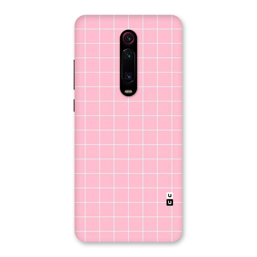 Pink Checks Back Case for Redmi K20