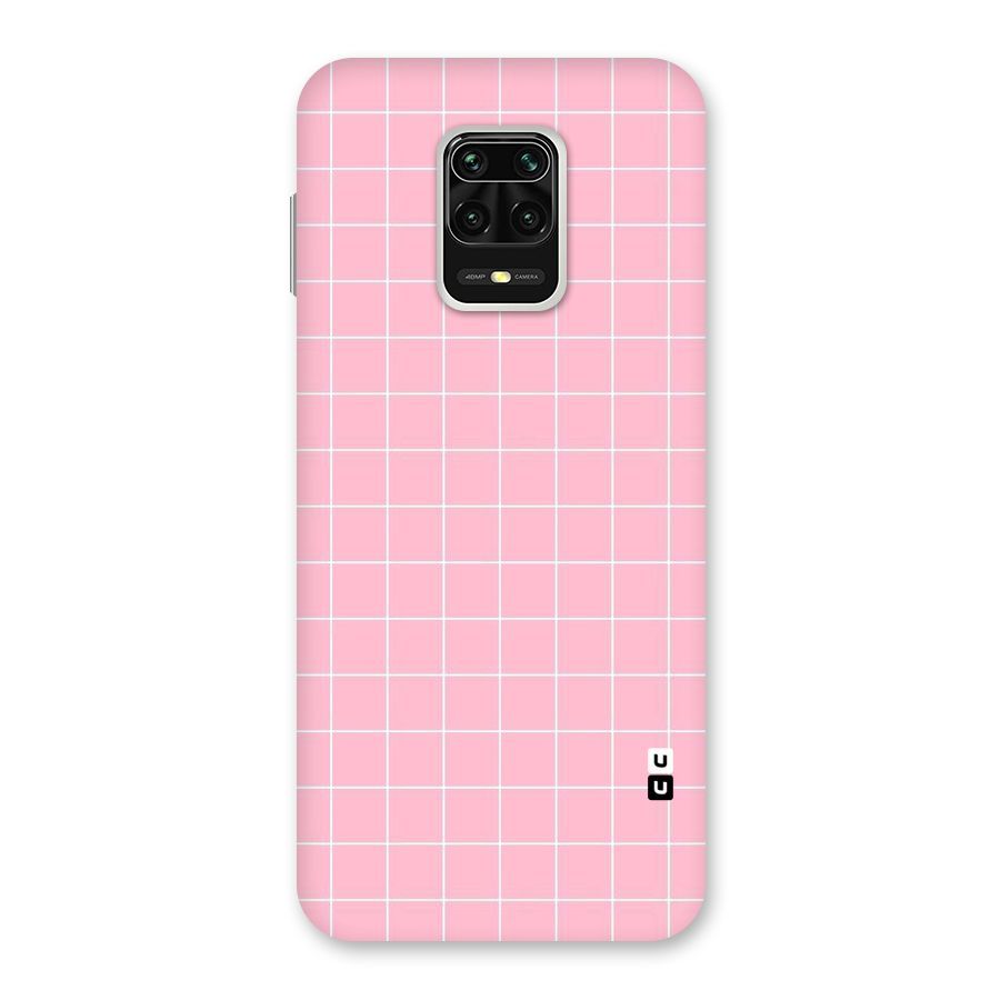 Pink Checks Back Case for Redmi Note 9 Pro