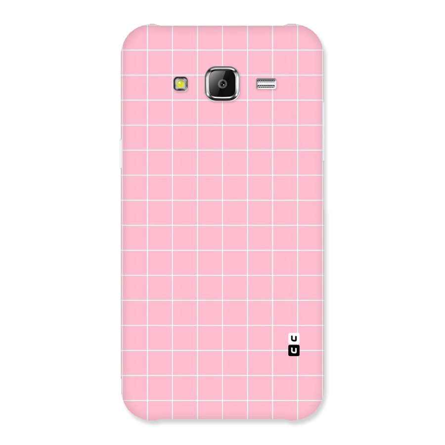 Pink Checks Back Case for Samsung Galaxy J5