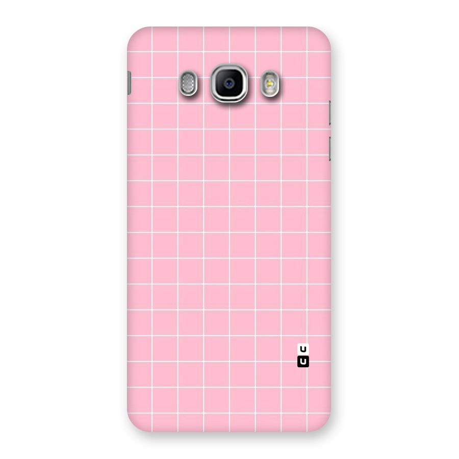 Pink Checks Back Case for Samsung Galaxy J5 2016