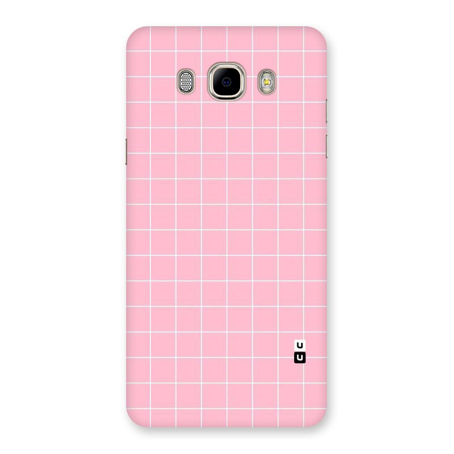 Pink Checks Back Case for Samsung Galaxy J7 2016