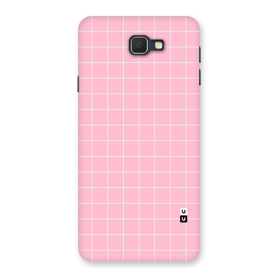 Pink Checks Back Case for Samsung Galaxy J7 Prime