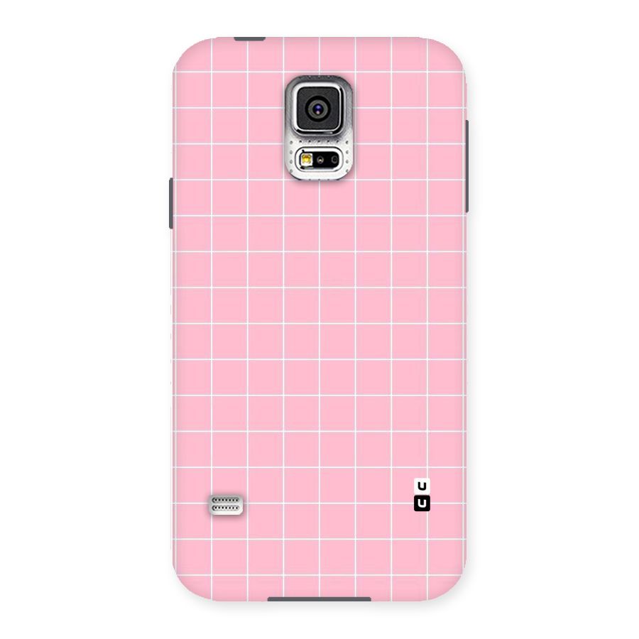 Pink Checks Back Case for Samsung Galaxy S5
