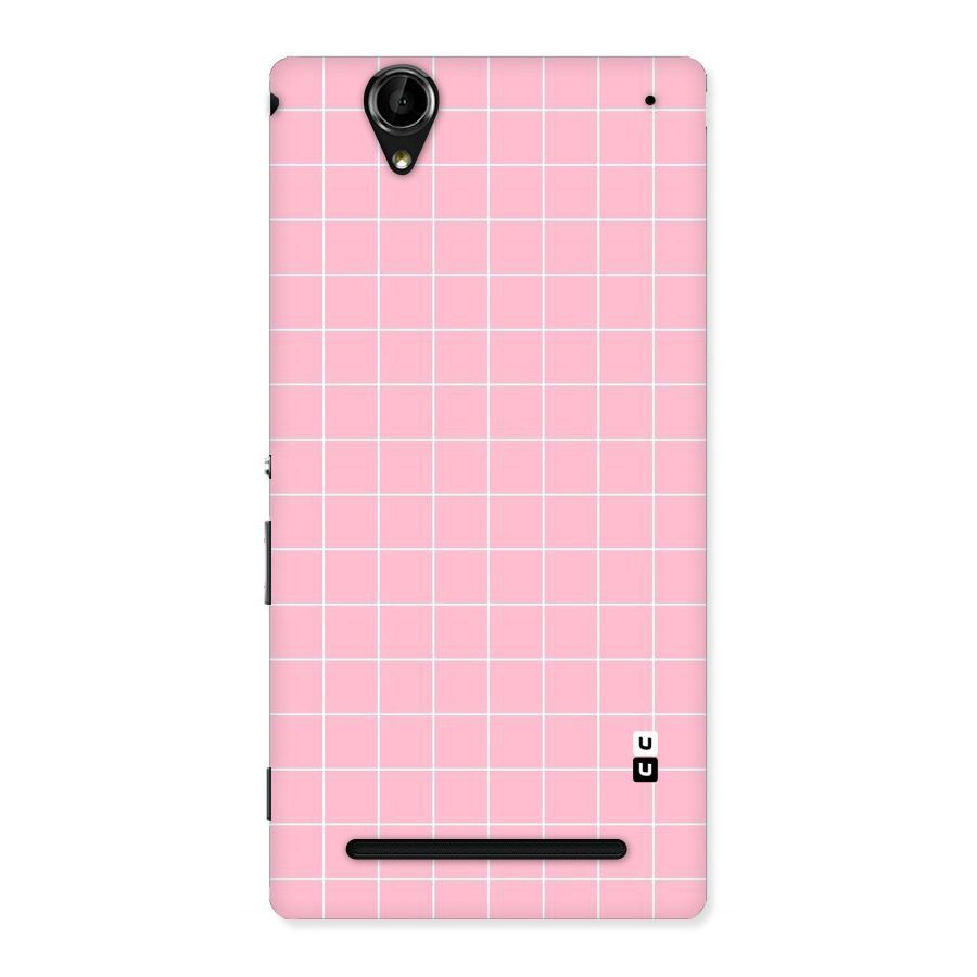 Pink Checks Back Case for Sony Xperia T2