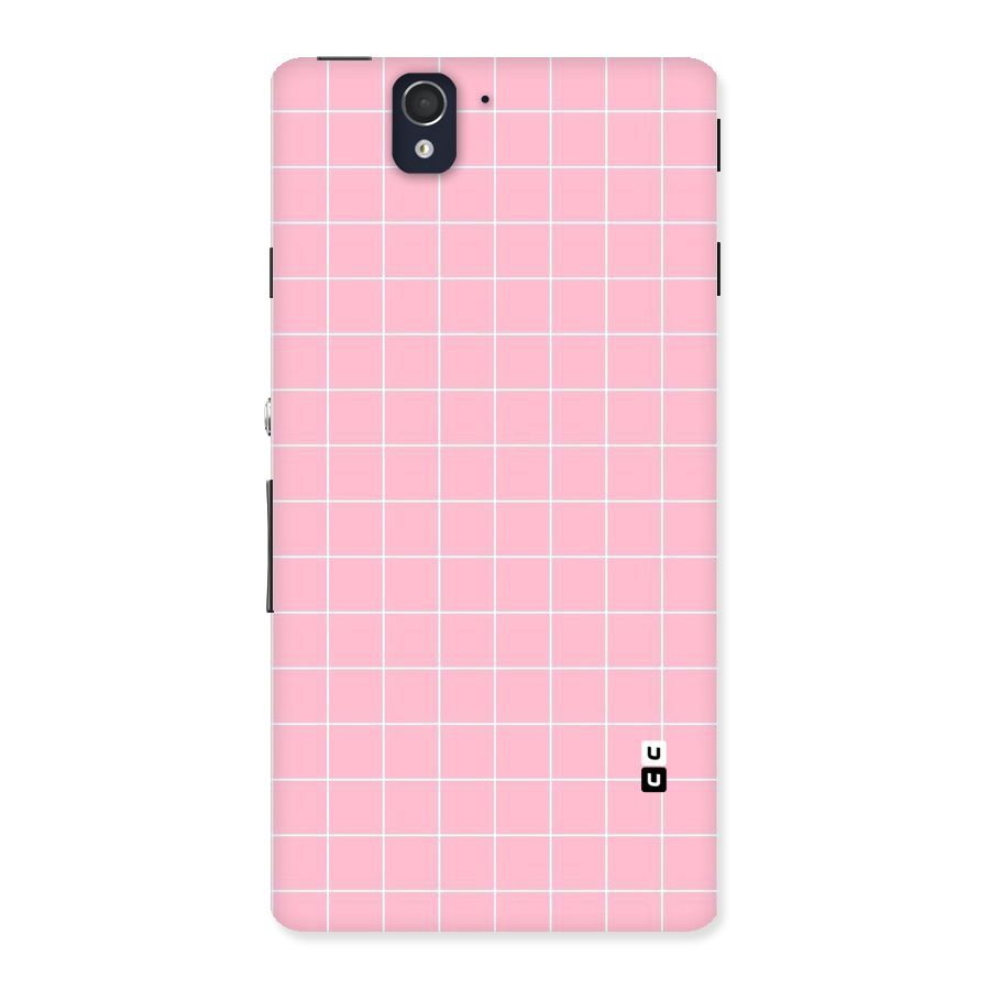 Pink Checks Back Case for Sony Xperia Z