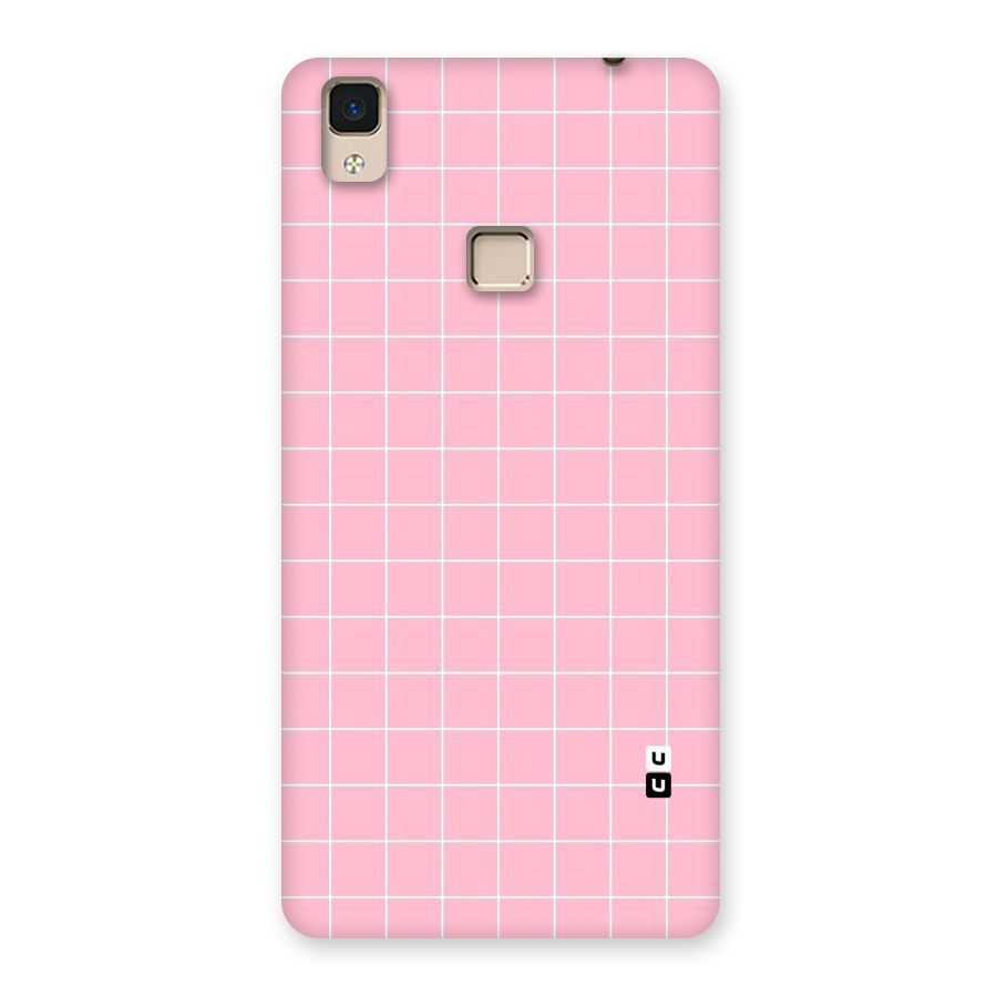 Pink Checks Back Case for V3 Max