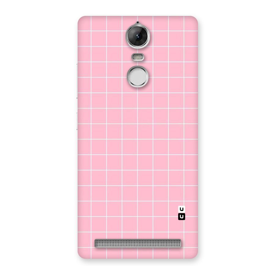 Pink Checks Back Case for Vibe K5 Note