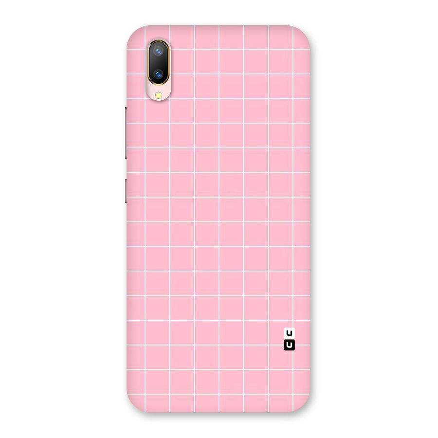 Pink Checks Back Case for Vivo V11 Pro