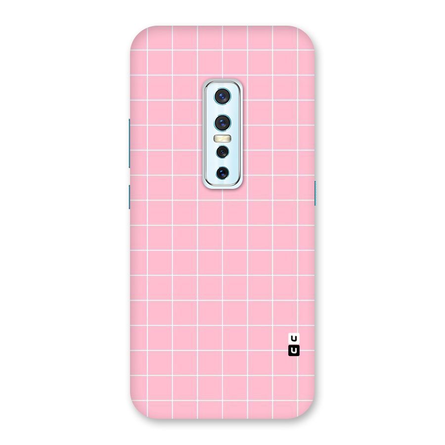 Pink Checks Back Case for Vivo V17 Pro