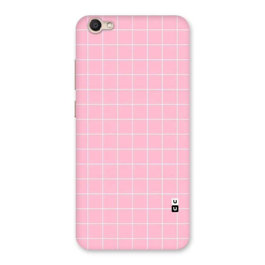 Pink Checks Back Case for Vivo V5
