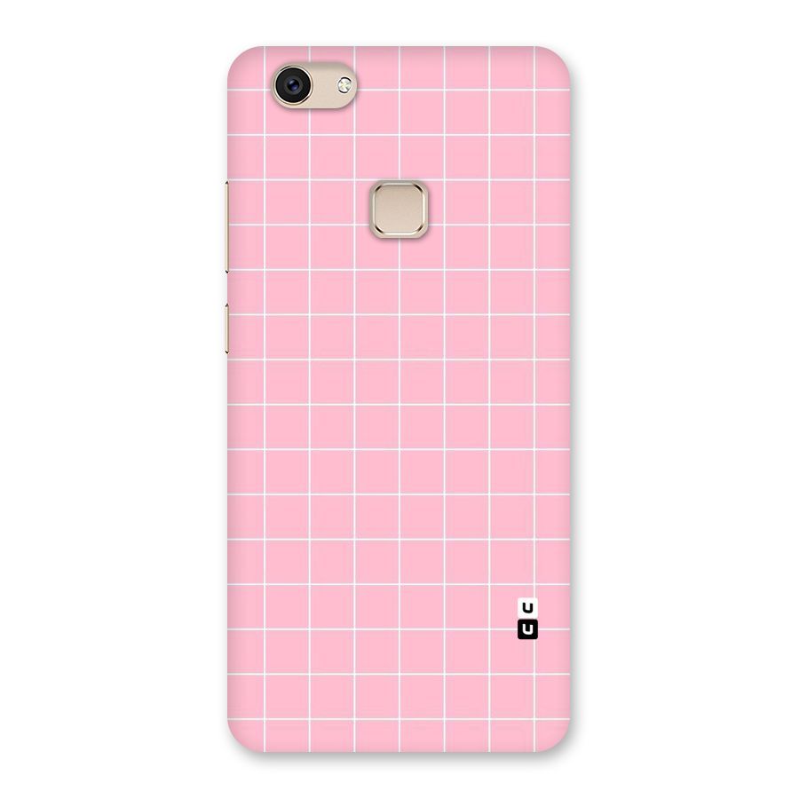 Pink Checks Back Case for Vivo V7