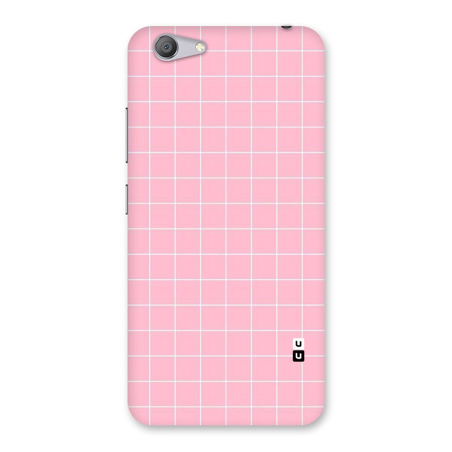 Pink Checks Back Case for Vivo Y53