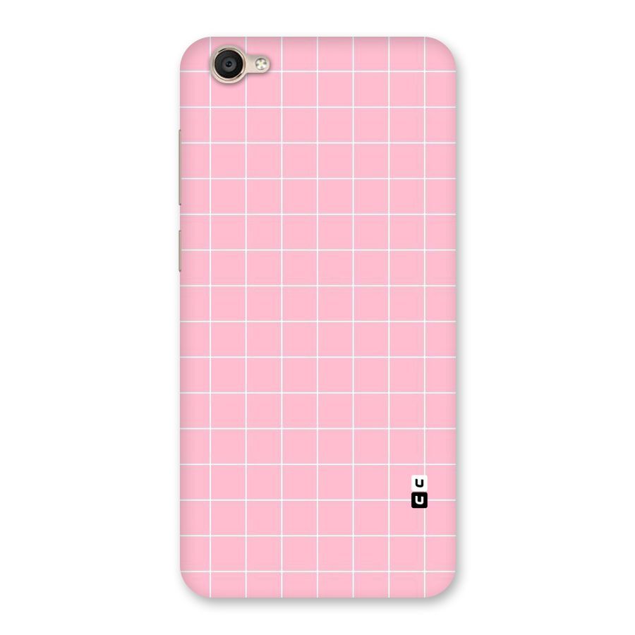 Pink Checks Back Case for Vivo Y55