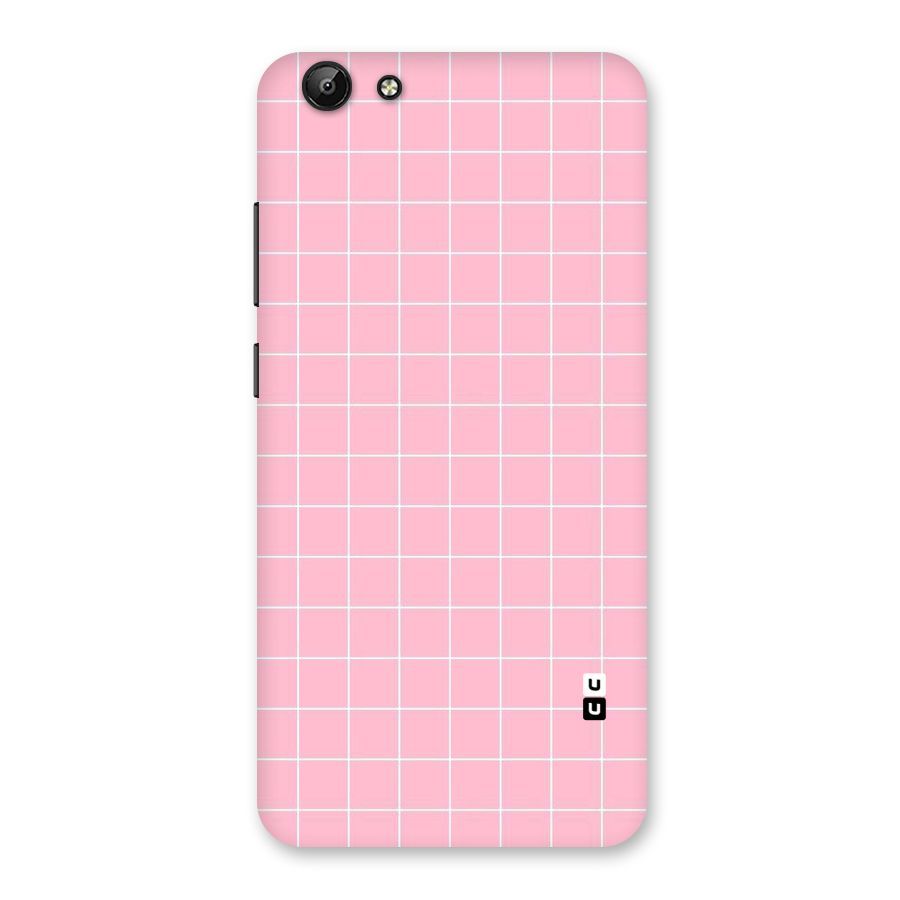 Pink Checks Back Case for Vivo Y69